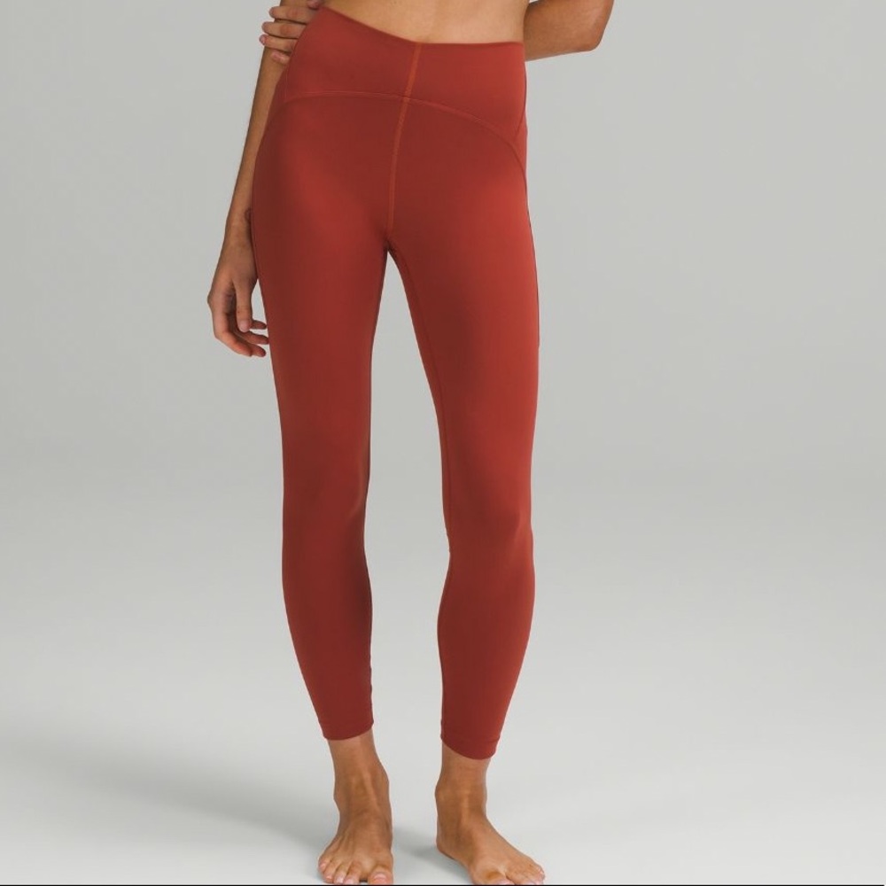 LULULEMON InStill high-rise tight 25” Cayenne Size 2